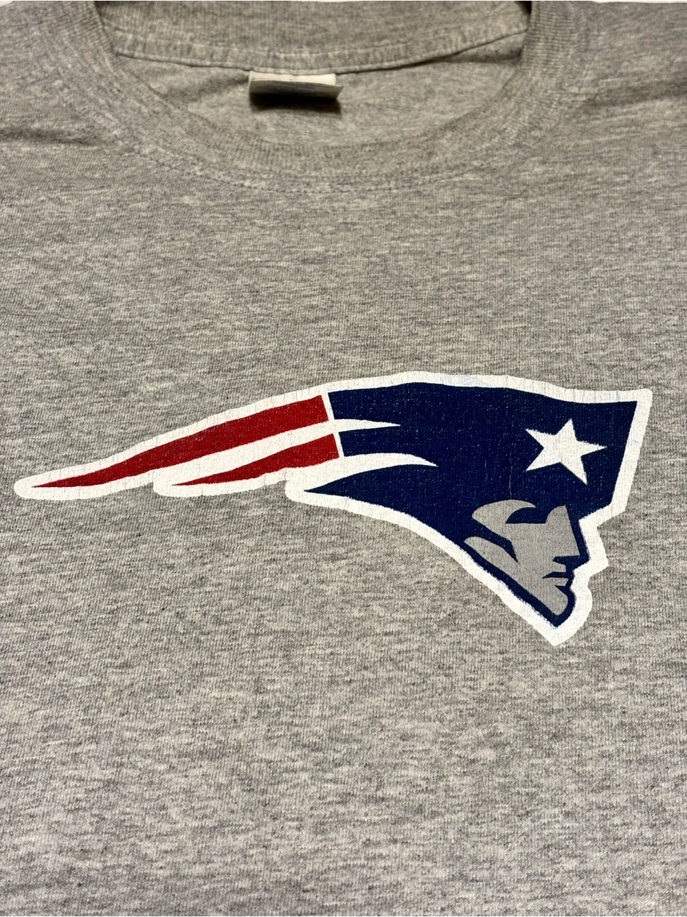 New England Patriots Long sleeve GreyXL  T-Shirt- Gildan Sports 🏈